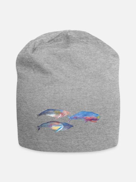 Wale Panorama Becher - Jersey-Beanie - Grau meliert