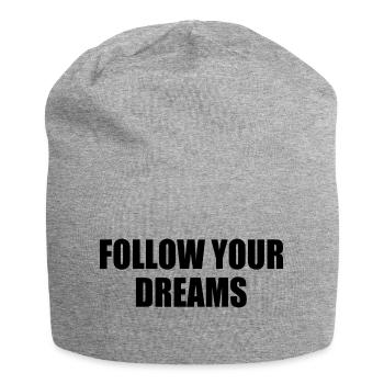 follow your dreams - Bonnet en jersey - gris chiné - Devant