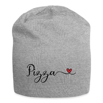 Pizza Heart - Jersey-Beanie - Grau meliert - Vorne