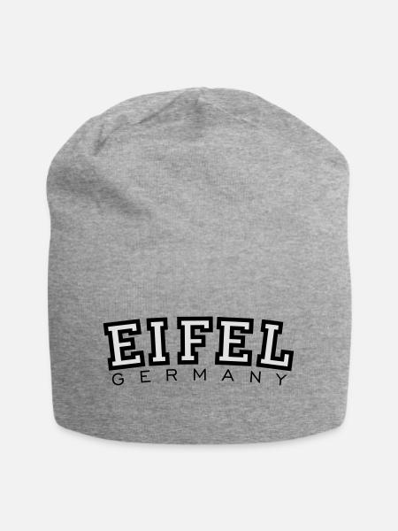 Eifel Germany - Jersey-Beanie - Grau meliert