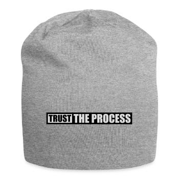 trust the process Zitat - Jersey-Beanie - Grau meliert - Vorne