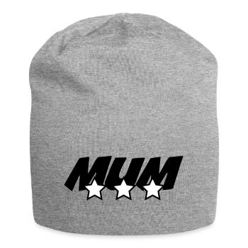 Best Mom - Mother's Day - Jersey Beanie - heather grey - Front