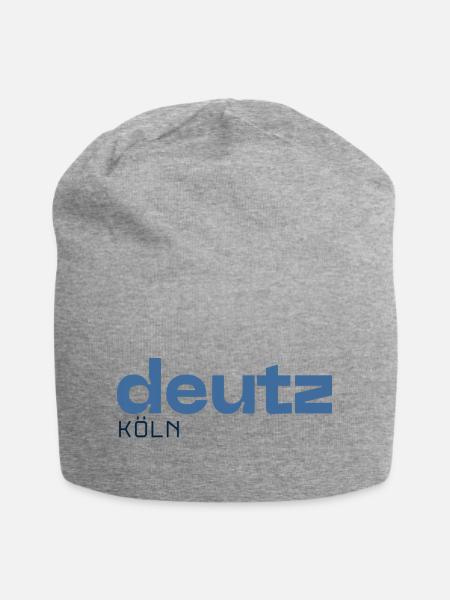 Deutz Köln - Stadtteil - Jersey-Beanie - Grau meliert