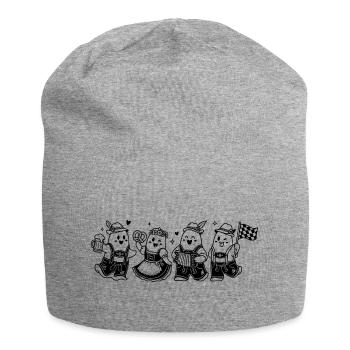 Bayerische Geister - Jersey-Beanie - Grau meliert - Vorne