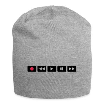 Oldschool Videocontrol - Jersey Beanie - heather grey - Front