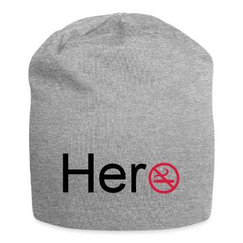 Hero fumeurs héros non-fumeurs Cadeau de sort - Bonnet en jersey - gris chiné - Devant
