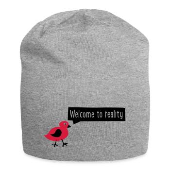 realité - Bonnet en jersey - gris chiné - Devant
