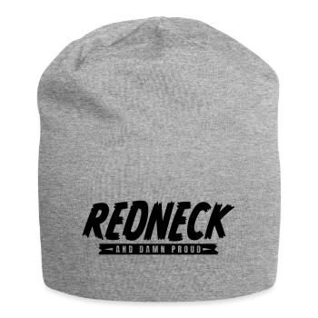 Redneck Proud (black) - Jersey Beanie - heather grey - Front