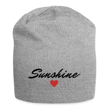 Sunshine Sunshine Valentine's Day Favorite Person - Jersey Beanie - heather grey - Front