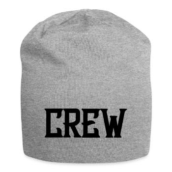 crew_schrift - Jersey Beanie - heather grey - Front