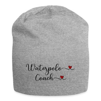 Waterpolo Coach with a Heart Design - Jersey Beanie - heather grey - Front