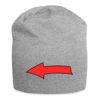 Arrow bow - Jersey Beanie - heather grey - Front