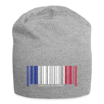 Code barre france - Bonnet en jersey - gris chiné - Devant