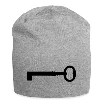 An old key - Jersey Beanie - heather grey - Front