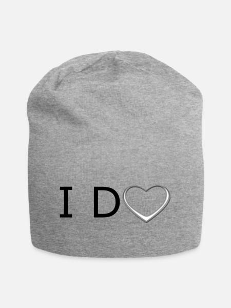 I do - Jersey-Beanie - Grau meliert