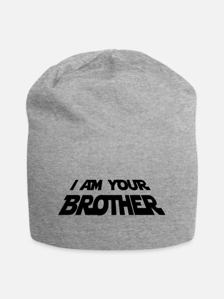 Dein Bruder – Lustiges Sci-Fi Design für Fans - Jersey-Beanie - Grau meliert