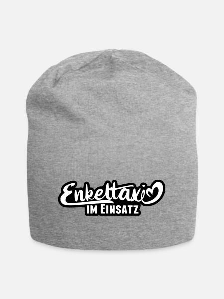enkeltaxi oma opa spruch enkel uhrenkel - Jersey-Beanie - Grau meliert