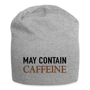 Peut contenir de la caféine Café Dire - Bonnet en jersey - gris chiné - Devant