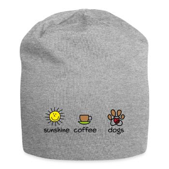 Lustige Designs für Hundefreunde - Jersey-Beanie - Grau meliert - Vorne