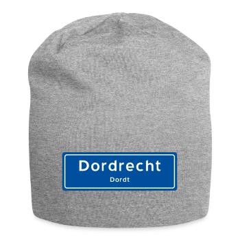 Ortsschild Dordrecht - Jersey-Beanie - Grau meliert - Vorne