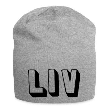 Name - Liv - Jersey-Beanie - Grau meliert - Vorne