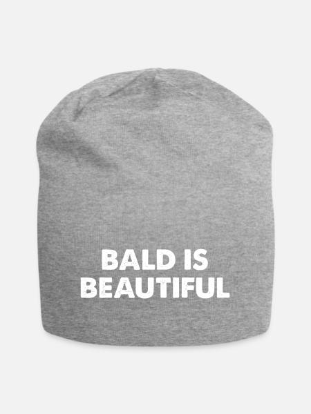 Bald Is Beautiful - Jersey-Beanie - Grau meliert