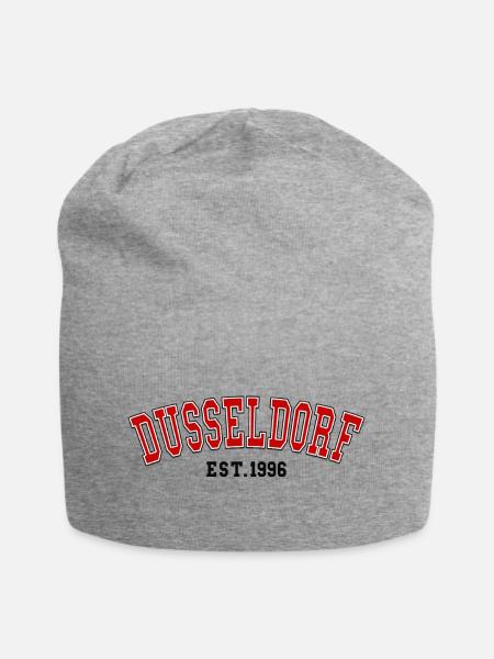 Düsseldorf gegründet 1996 - Jersey-Beanie - Grau meliert