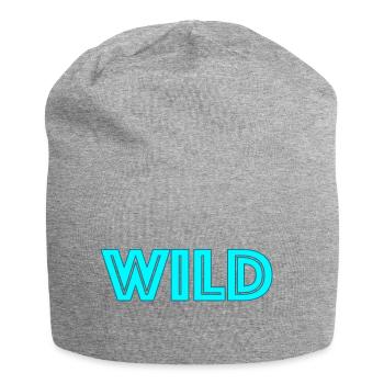 Wild Neon Lettering - Jersey Beanie - heather grey - Front