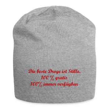 Stille als Droge - Jersey-Beanie - Grau meliert - Vorne