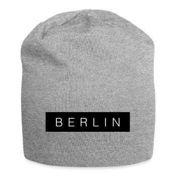Berlin Block Modern Text Gift - Bonnet en jersey - gris chiné - Devant