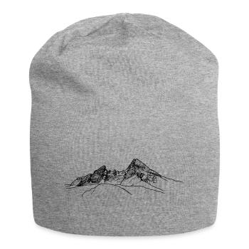 watzmann, Berchtesgaden, Bavarian Alps, Mountain - Jersey Beanie - heather grey - Front