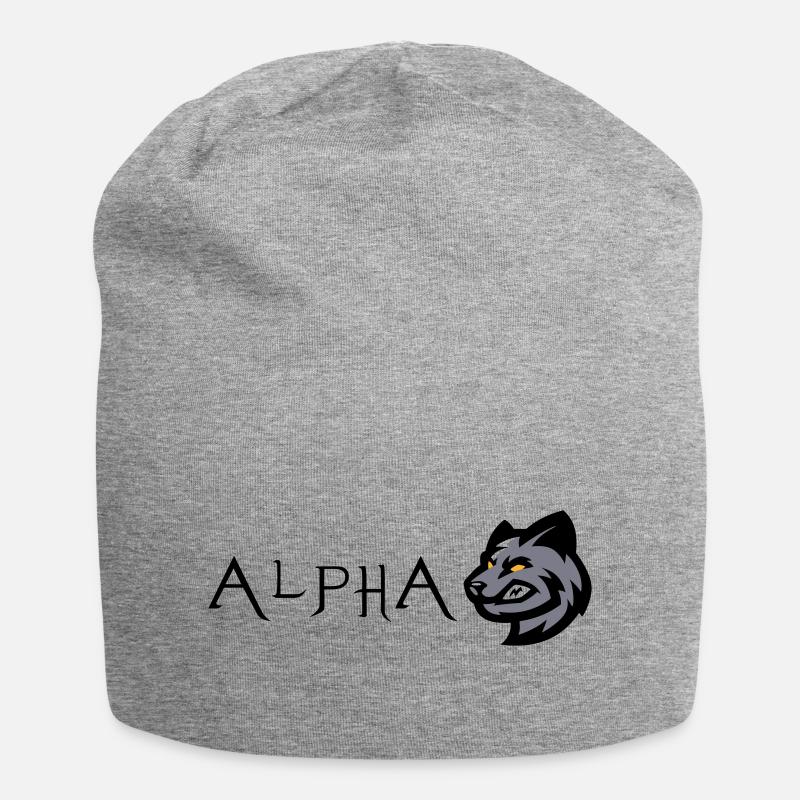 Wolf Wolf Alpha - Jersey-Beanie - Grau meliert