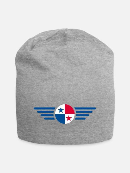 Ich liebe Panama - Jersey-Beanie - Grau meliert