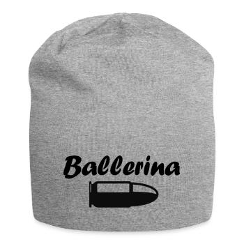 Ballerina - Jersey-Beanie - Grau meliert - Vorne