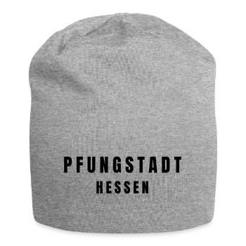 Pfungstadt, Hesse - Bonnet en jersey - gris chiné - Devant