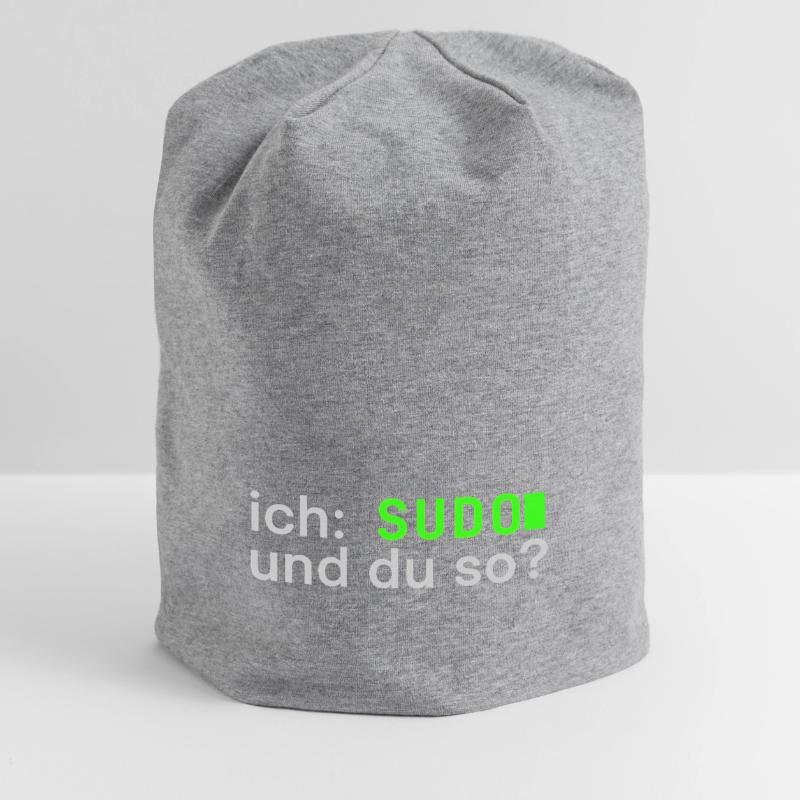 ich: SUDO und du so? Linux Spruch - Programmierer Jersey-Beanie