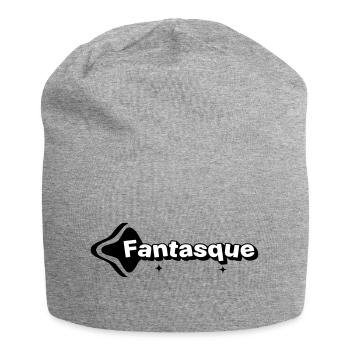 Whimsical Black and White - Jersey Beanie - heather grey - Front