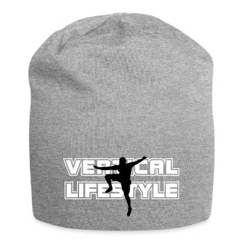 mode de vie vertical 2 - Bonnet en jersey - gris chiné - Devant