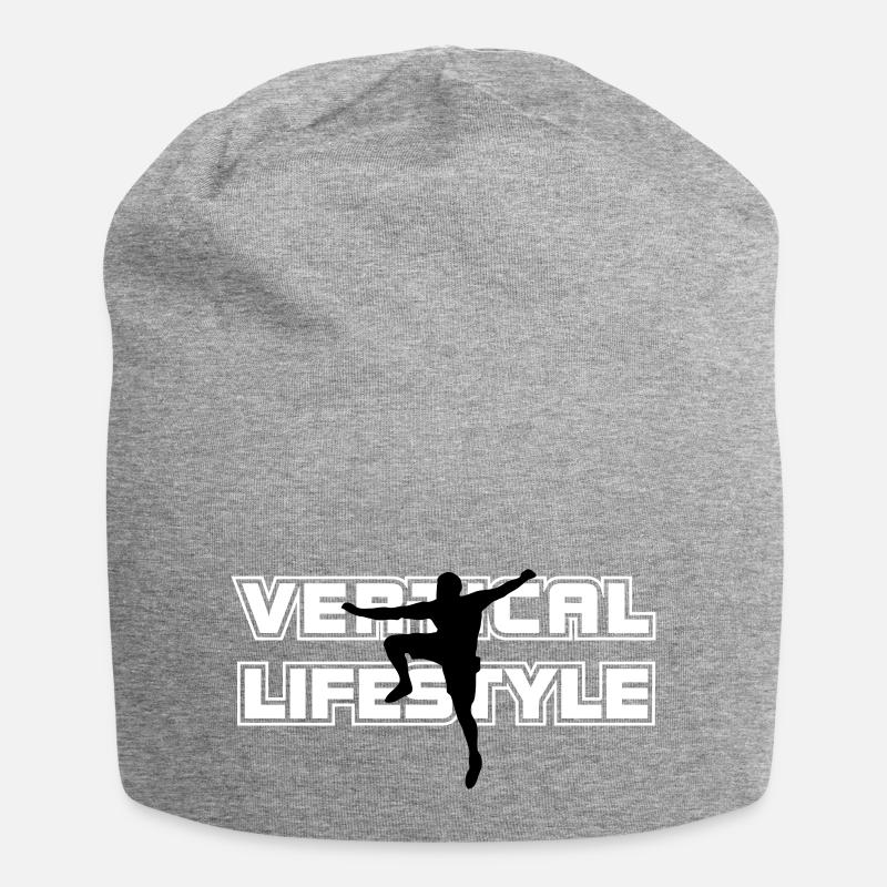 vertical lifestyle 2 - Jersey Beanie - heather grey