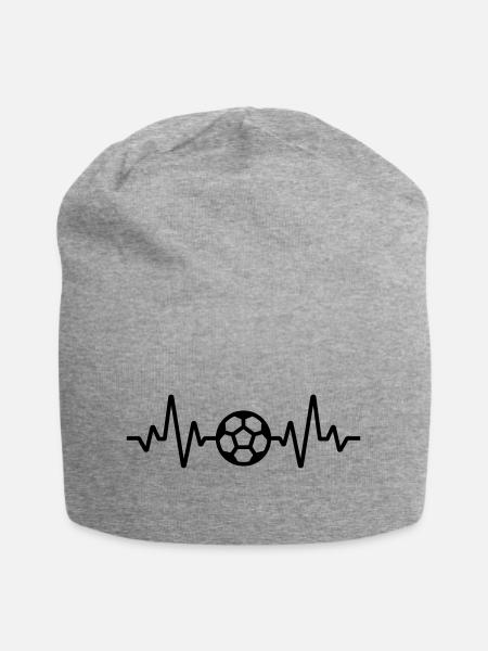 Fußball - Jersey-Beanie - Grau meliert