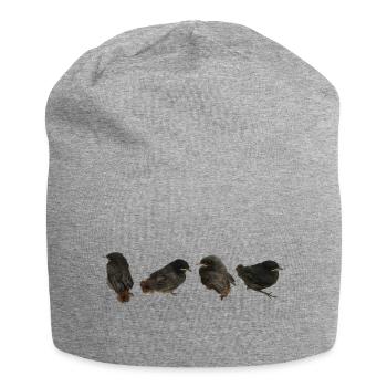 Hausrotschwänzchen Ästlinge - Jersey-Beanie - Grau meliert - Vorne