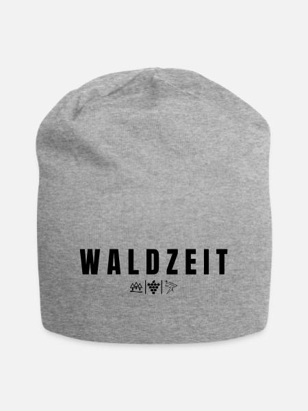 Waldzeit - Jersey-Beanie - Grau meliert