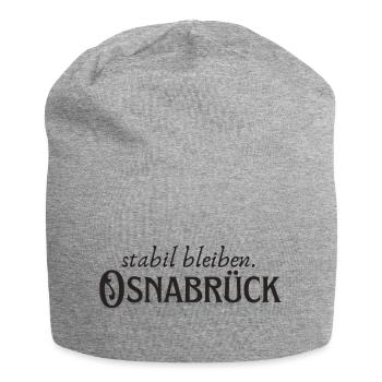 Stabil bleiben Osnabrück - Jersey-Beanie - Grau meliert - Vorne