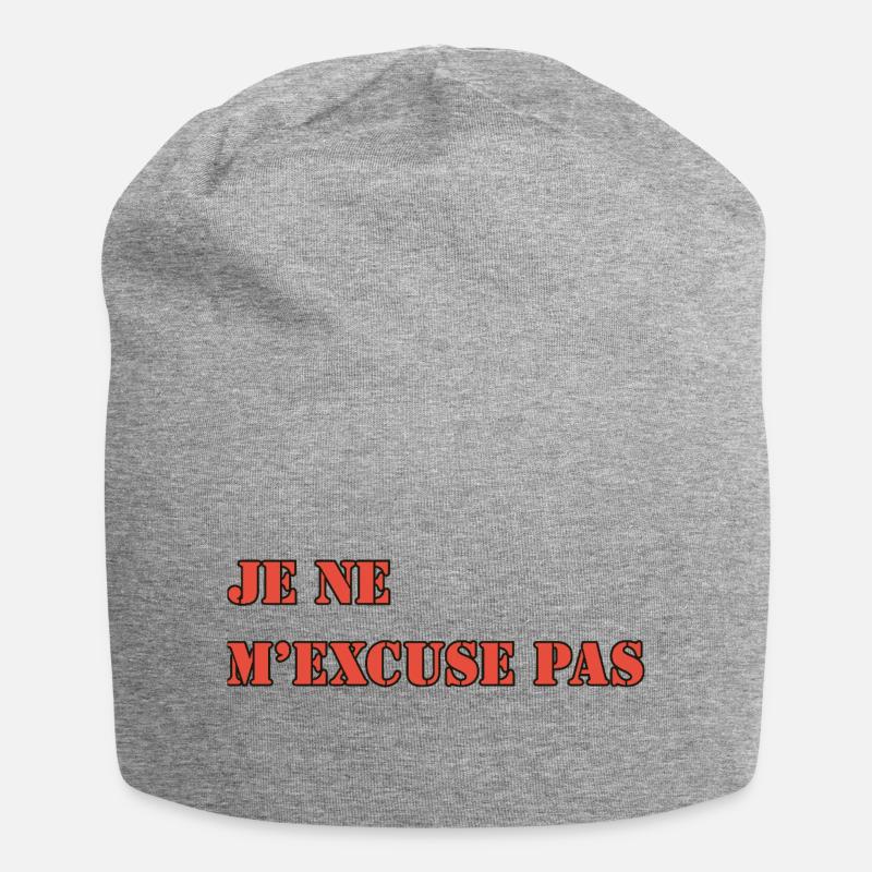 I DON'T APOLOGIZE - Jersey Beanie - heather grey