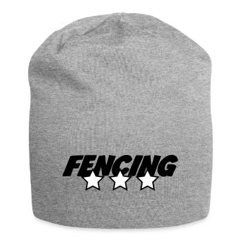 Escrime trois étoiles : le top du fleurettiste - Bonnet en jersey - gris chiné - Devant
