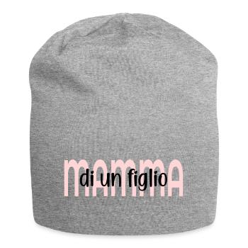 Mother of a child - Jersey Beanie - heather grey - Front