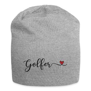 Golfer - Jersey-Beanie - Grau meliert - Vorne