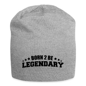 Born to be Legendary - Jersey Beanie - heather grey - Front