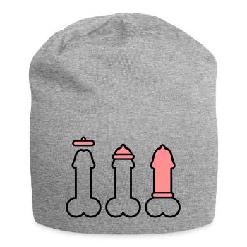 Condom 2 clr - Jersey-Beanie - Grau meliert - Vorne