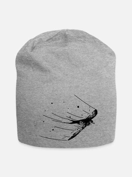 Mauersegler - Jersey-Beanie - Grau meliert